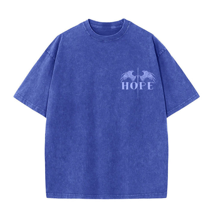 Christianartworkshop Isaiah 54:17 Wings Of Hope Washed T-Shirt - image 14