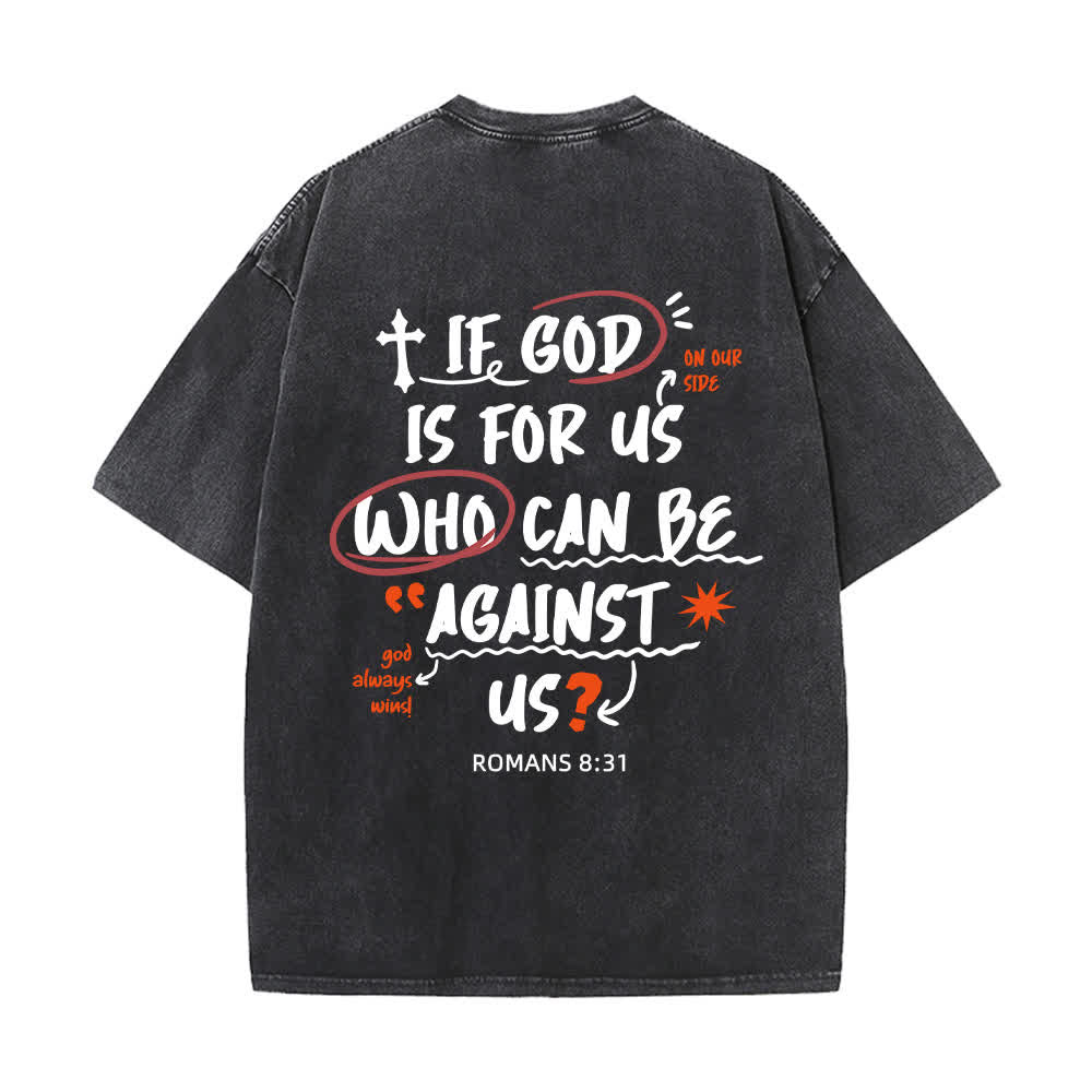 Christianartworkshop If God Is For Us Boxy Washed T Shirt - image 10