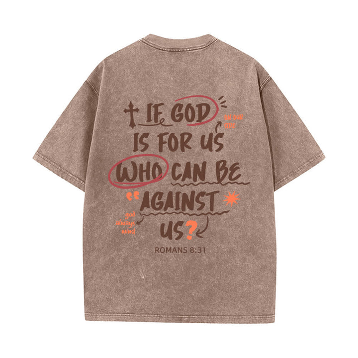 Christianartworkshop If God Is For Us Boxy Washed T Shirt - image 16