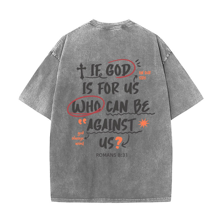 Christianartworkshop If God Is For Us Boxy Washed T Shirt - image 13