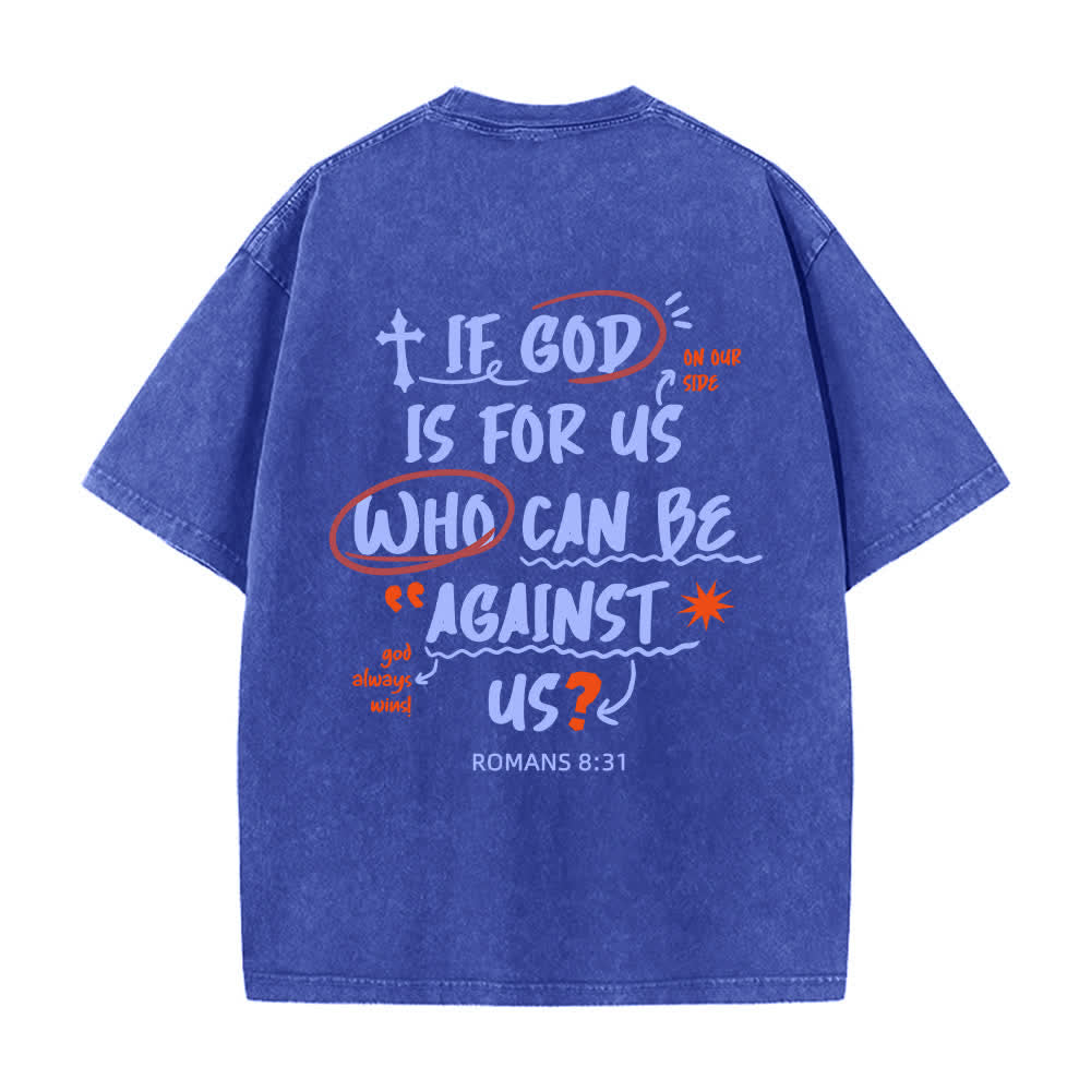 Christianartworkshop If God Is For Us Boxy Washed T Shirt - image 19