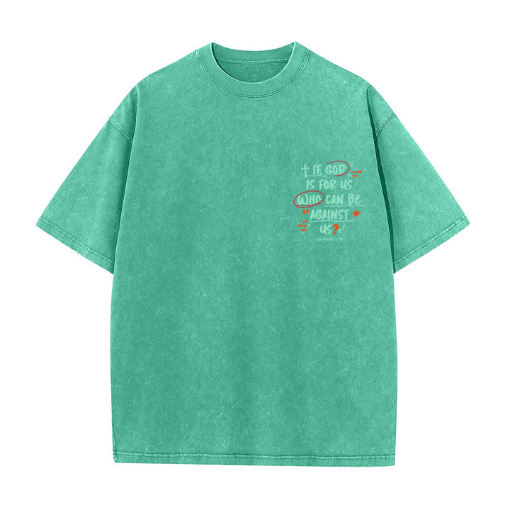 Christianartworkshop If God Is For Us Boxy Washed T Shirt - image 8