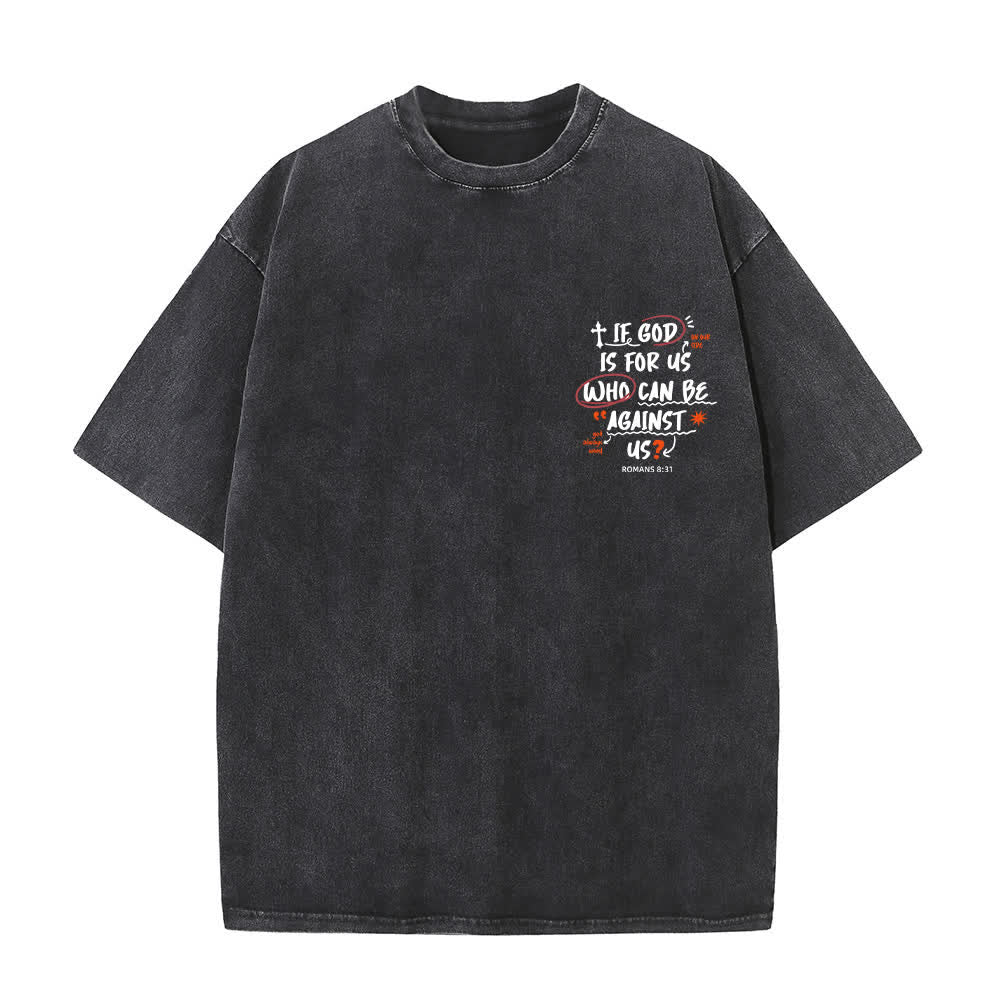 Christianartworkshop If God Is For Us Boxy Washed T Shirt - image 11