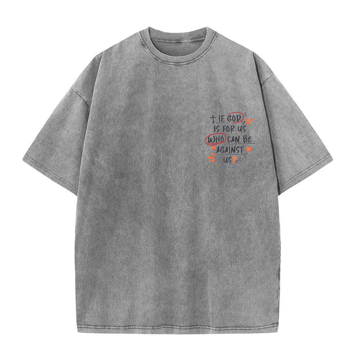 Christianartworkshop If God Is For Us Boxy Washed T Shirt - image 14