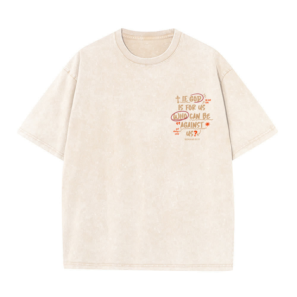 Christianartworkshop If God Is For Us Boxy Washed T Shirt - image 2