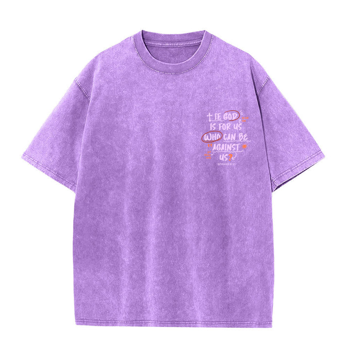 Christianartworkshop If God Is For Us Boxy Washed T Shirt - image 23