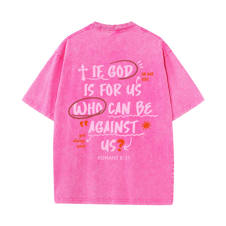 Christianartworkshop If God Is For Us Boxy Washed T Shirt - image 25