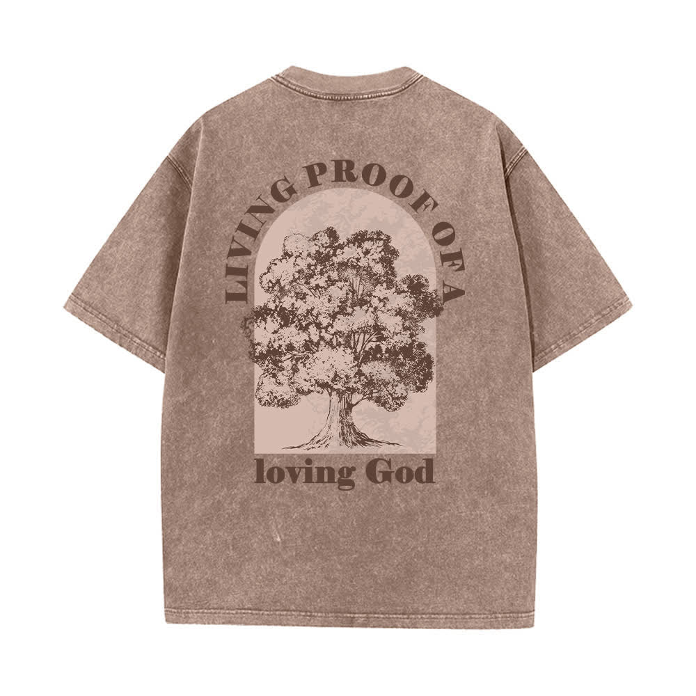 Christianartworkshop Living Proof Tree Oversized Washed T-Shirt - image 13