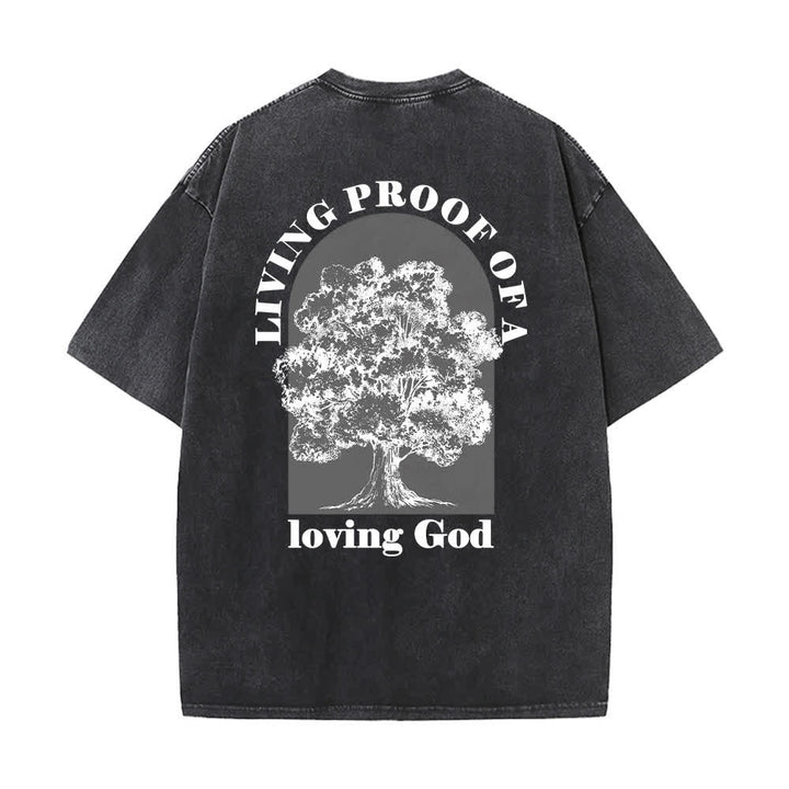 Christianartworkshop Living Proof Tree Oversized Washed T-Shirt - image 7