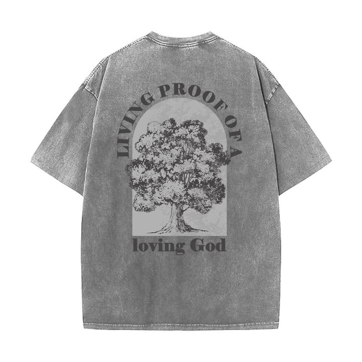 Christianartworkshop Living Proof Tree Oversized Washed T-Shirt - image 10