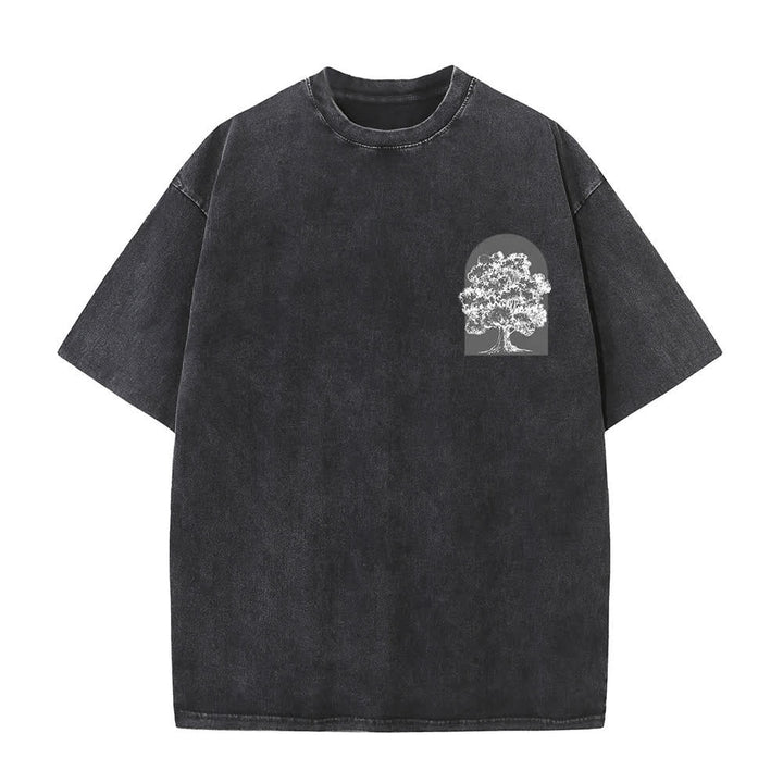 Christianartworkshop Living Proof Tree Oversized Washed T-Shirt - image 8