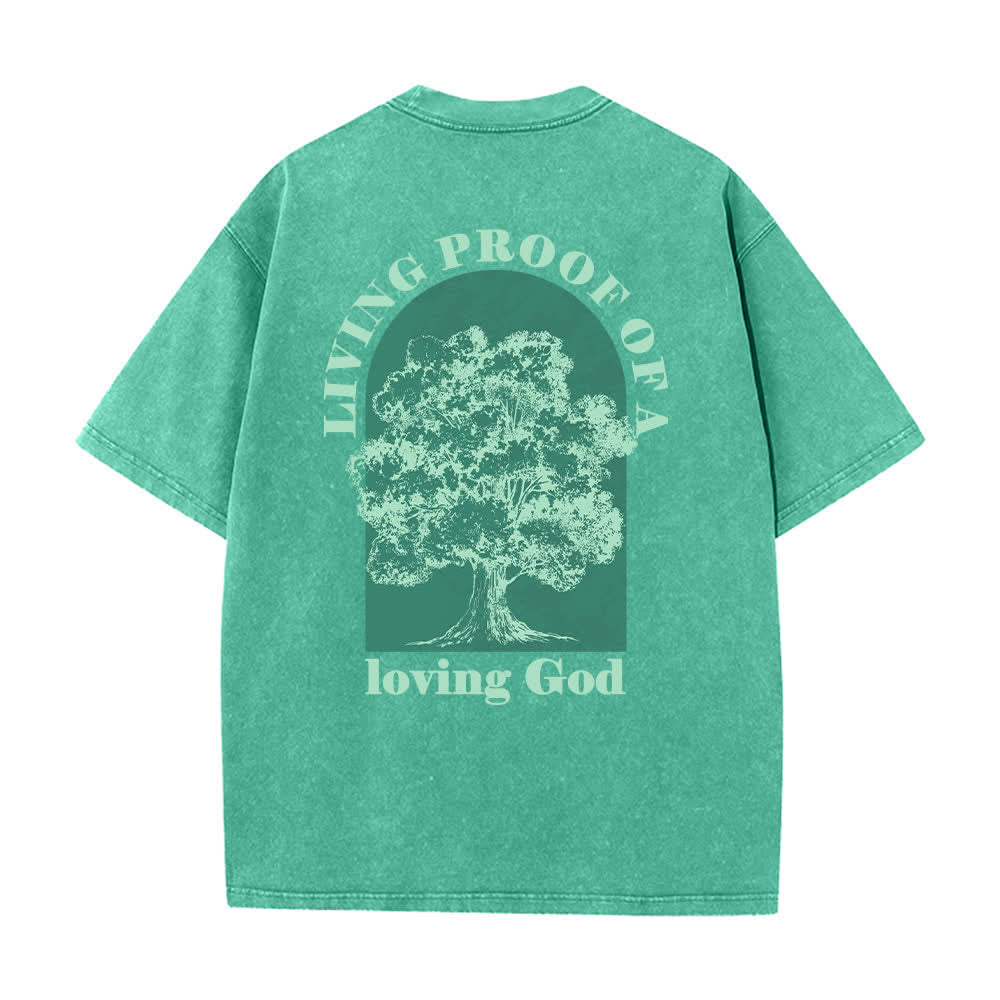 Christianartworkshop Living Proof Tree Oversized Washed T-Shirt - image 16
