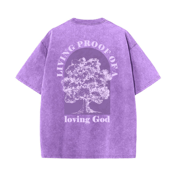 Christianartworkshop Living Proof Tree Oversized Washed T-Shirt - image 22
