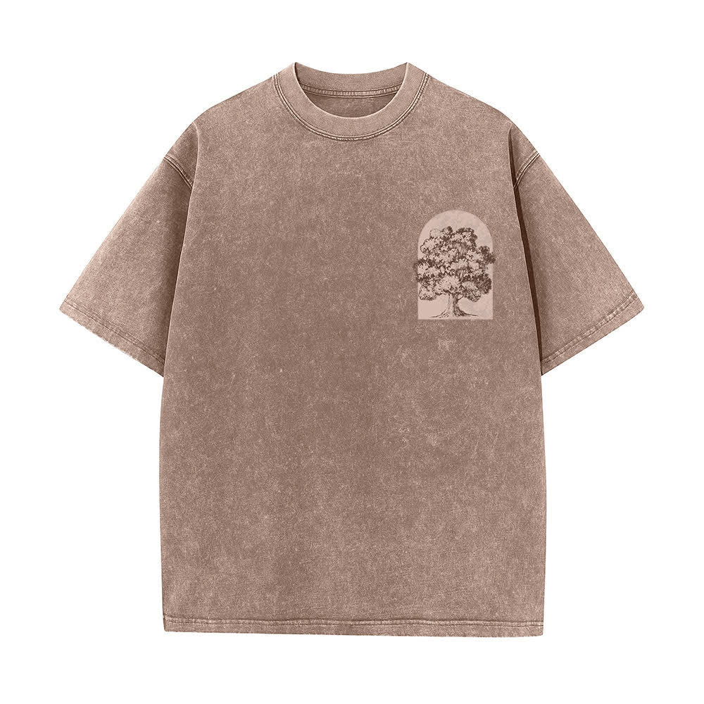 Christianartworkshop Living Proof Tree Oversized Washed T-Shirt - image 14
