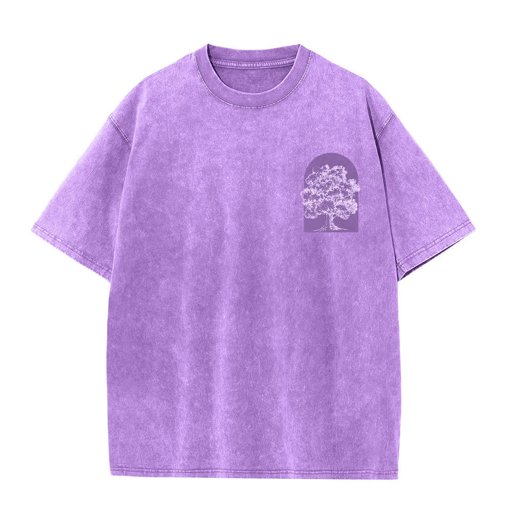 Christianartworkshop Living Proof Tree Oversized Washed T-Shirt - image 23