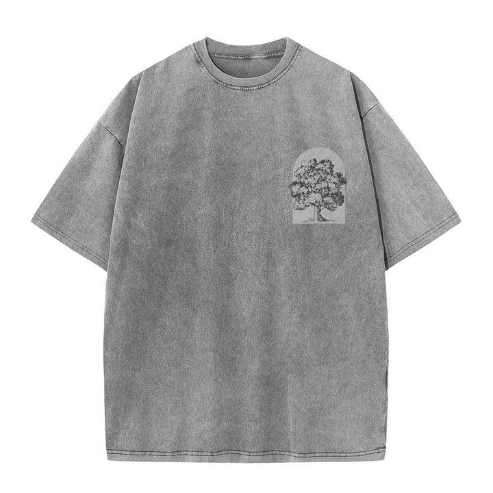 Christianartworkshop Living Proof Tree Oversized Washed T-Shirt - image 11