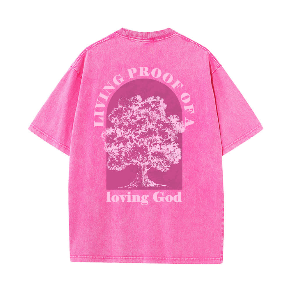 Christianartworkshop Living Proof Tree Oversized Washed T-Shirt - image 25