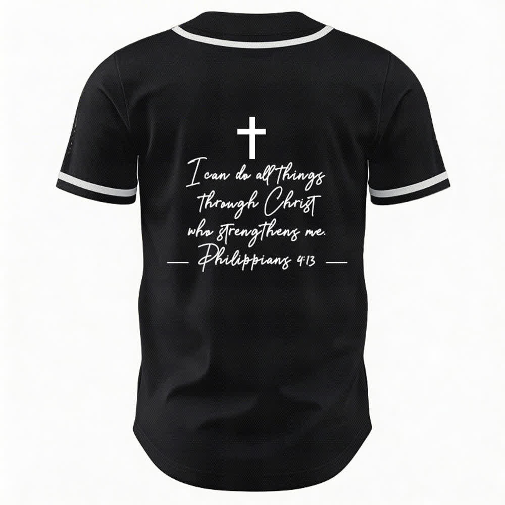 Christianartworkshop Jesus Christ 33 Light Blue Mesh Baseball Jersey - image 9