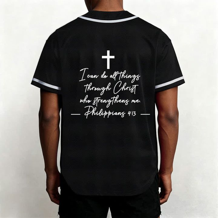 Christianartworkshop Jesus Christ 33 Light Blue Mesh Baseball Jersey - image 13