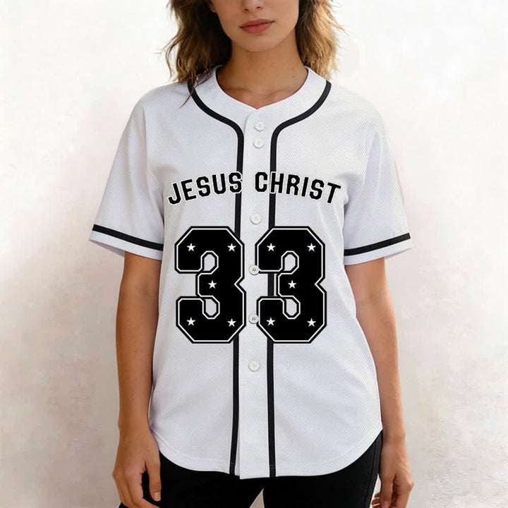 Christianartworkshop Jesus Christ 33 Light Blue Mesh Baseball Jersey - image 17