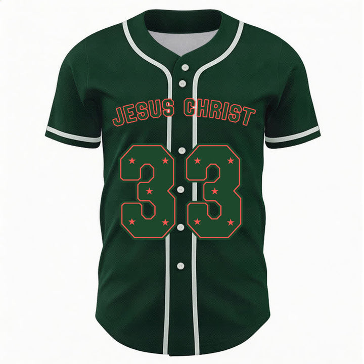 Christianartworkshop Jesus Christ 33 Light Blue Baseball Jersey - image 36