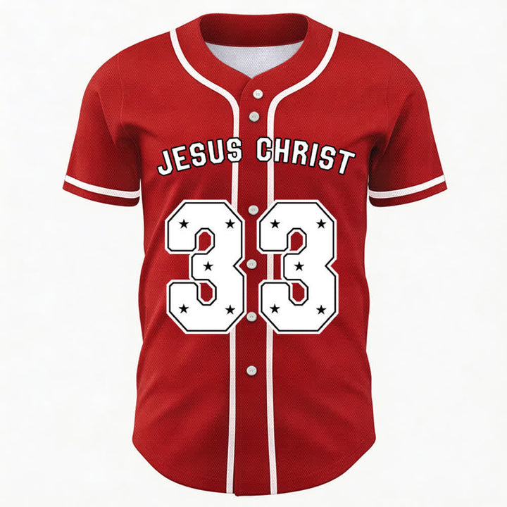 Christianartworkshop Jesus Christ 33 Light Blue Baseball Jersey - image 43