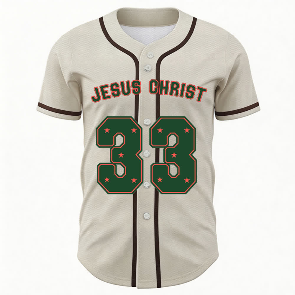 Christianartworkshop Jesus Christ 33 Light Blue Mesh Baseball Jersey - image 22