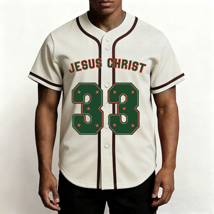 Christianartworkshop Jesus Christ 33 Light Blue Mesh Baseball Jersey - image 26