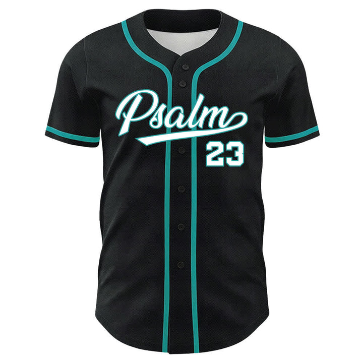 Christianartworkshop Psalm 23 Black Gold Statement Baseball Jersey - image 8