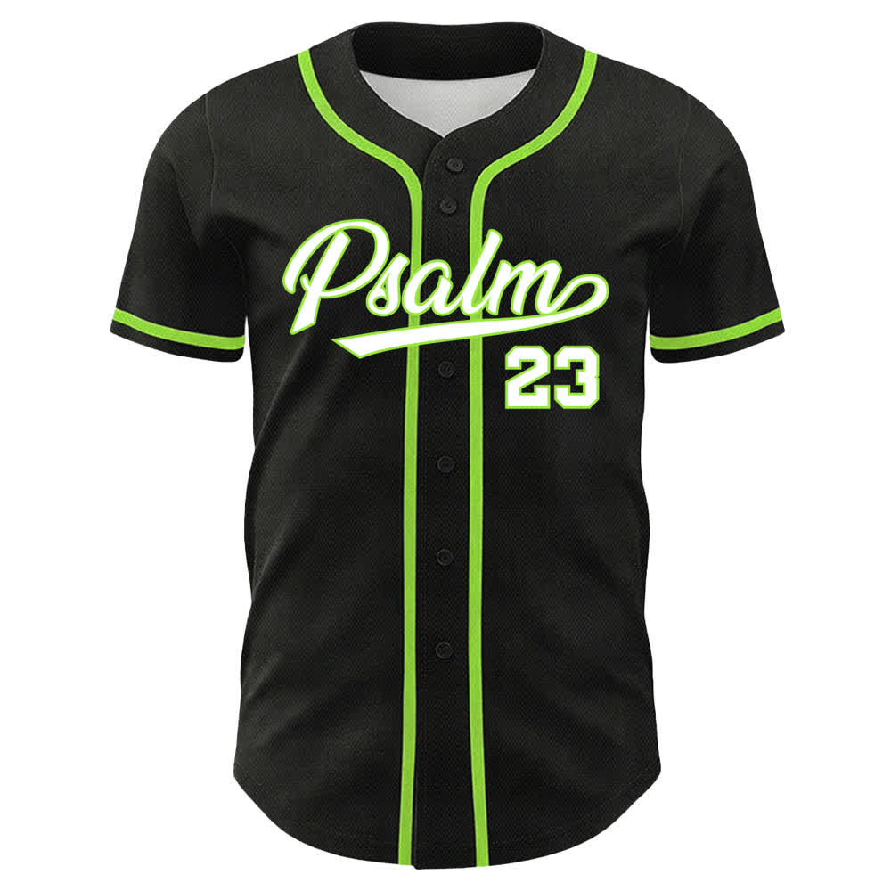 Christianartworkshop Psalm 23 Black Gold Statement Baseball Jersey - image 14