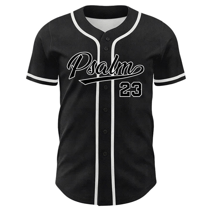 Christianartworkshop Psalm 23 Black Gold Statement Baseball Jersey - image 26