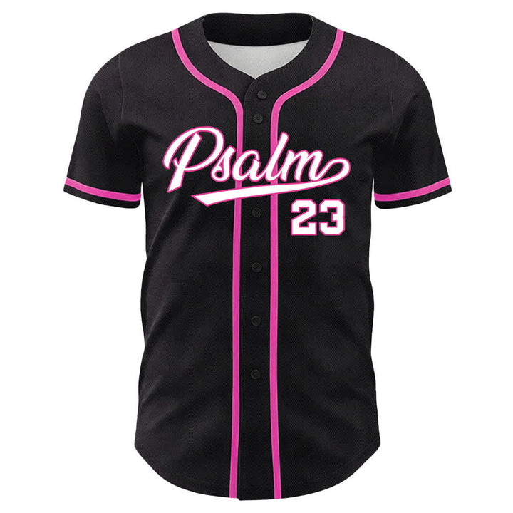 Christianartworkshop Psalm 23 Black Gold Statement Baseball Jersey - image 5