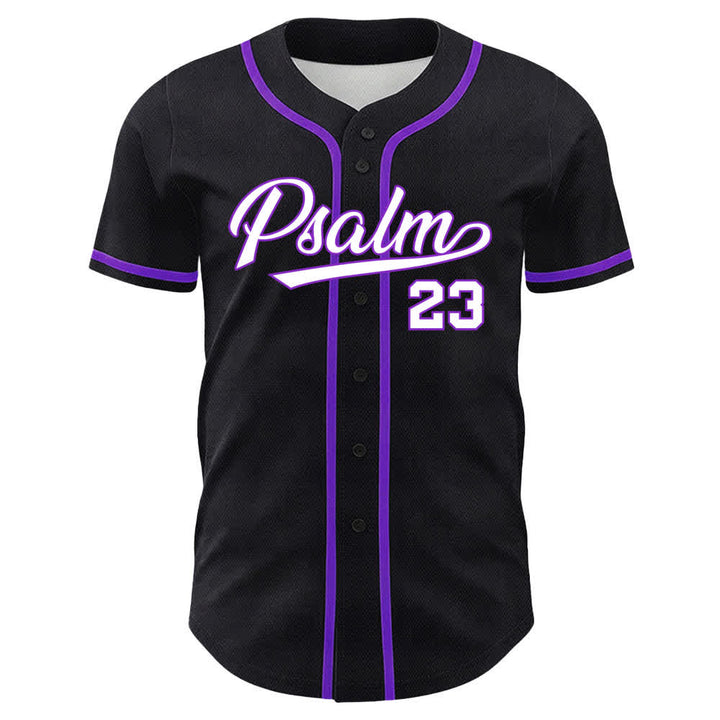 Christianartworkshop Psalm 23 Black Gold Statement Baseball Jersey - image 20