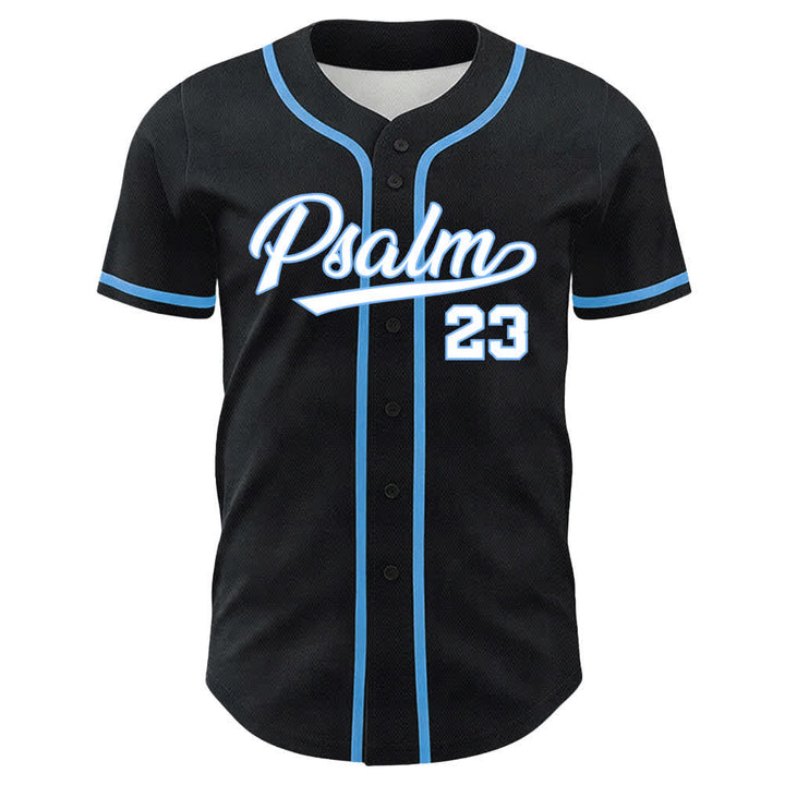 Christianartworkshop Psalm 23 Black Gold Statement Baseball Jersey - image 11