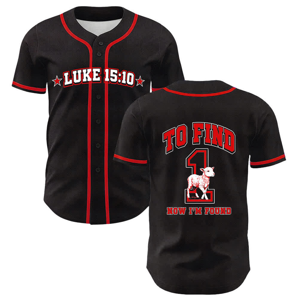 Christianartworkshop Luke 15:10 Found Sheep Mesh Baseball Jersey - Red - 5XL - image 12