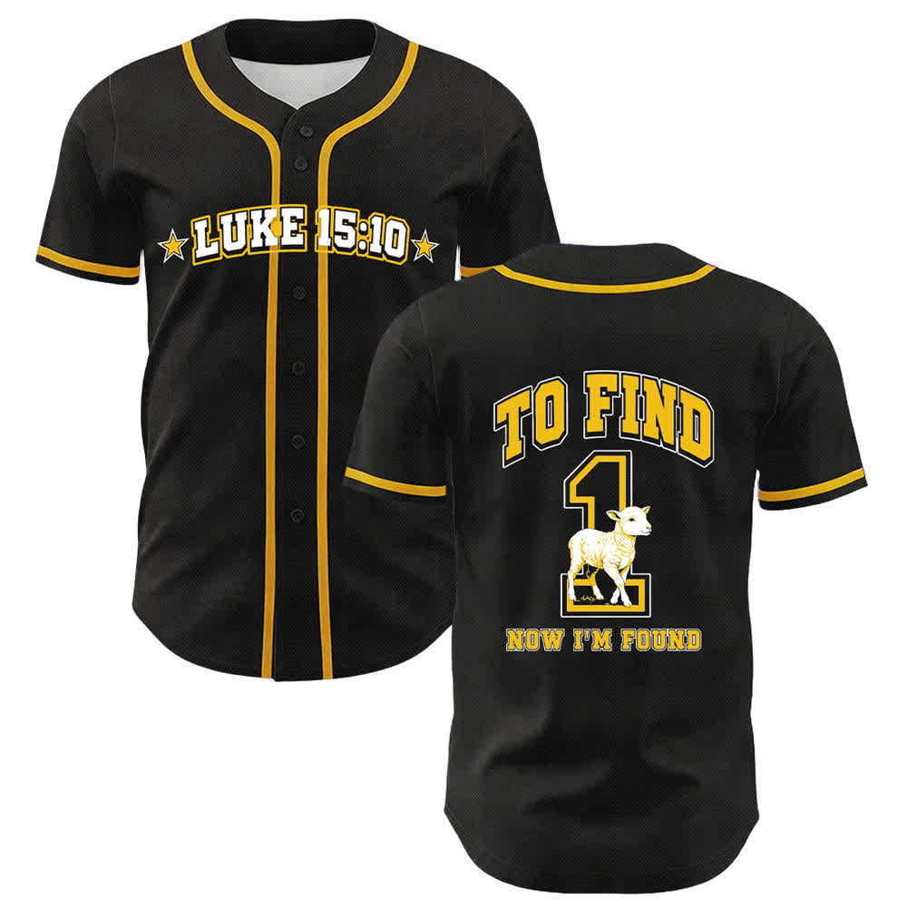 Christianartworkshop Luke 15:10 Found Sheep Mesh Baseball Jersey - Yellow - 5XL - image 24