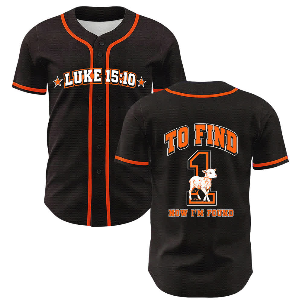 Christianartworkshop Luke 15:10 Found Sheep Mesh Baseball Jersey - Orange - 5XL - image 18