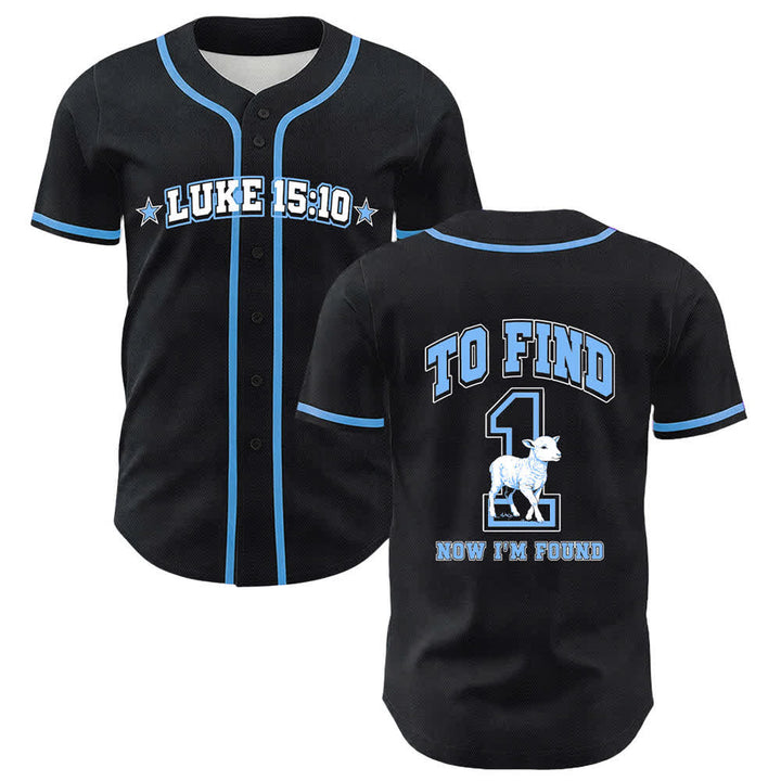 Christianartworkshop Luke 15:10 Found Sheep Mesh Baseball Jersey - Sky Blue - 5XL - image 0
