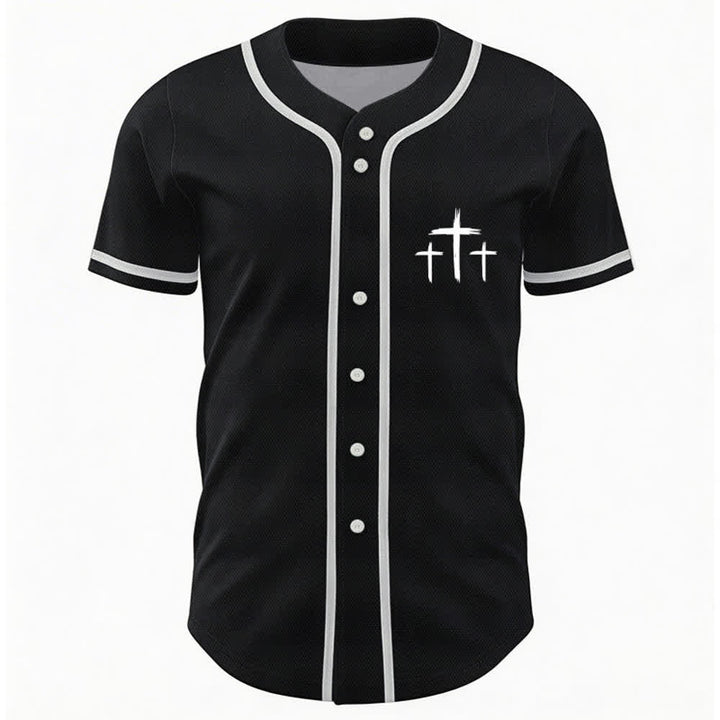 Christianartworkshop Faith Over Fear Contrast Trim Baseball Jersey - image 9