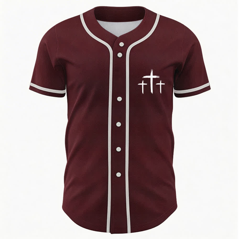 Christianartworkshop Faith Over Fear Contrast Trim Baseball Jersey - image 23