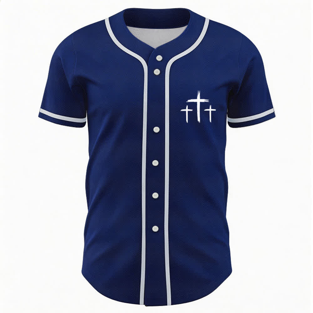 Christianartworkshop Faith Over Fear Contrast Trim Baseball Jersey - image 2
