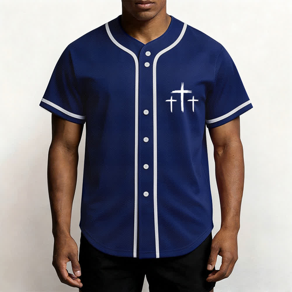 Christianartworkshop Faith Over Fear Contrast Trim Baseball Jersey - image 6