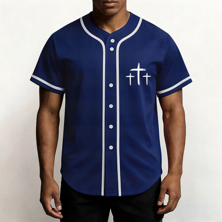 Christianartworkshop Faith Over Fear Contrast Trim Baseball Jersey - image 6