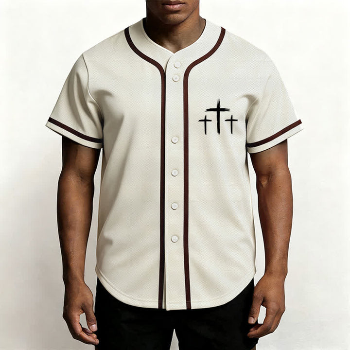 Christianartworkshop Faith Over Fear Contrast Trim Baseball Jersey - image 20