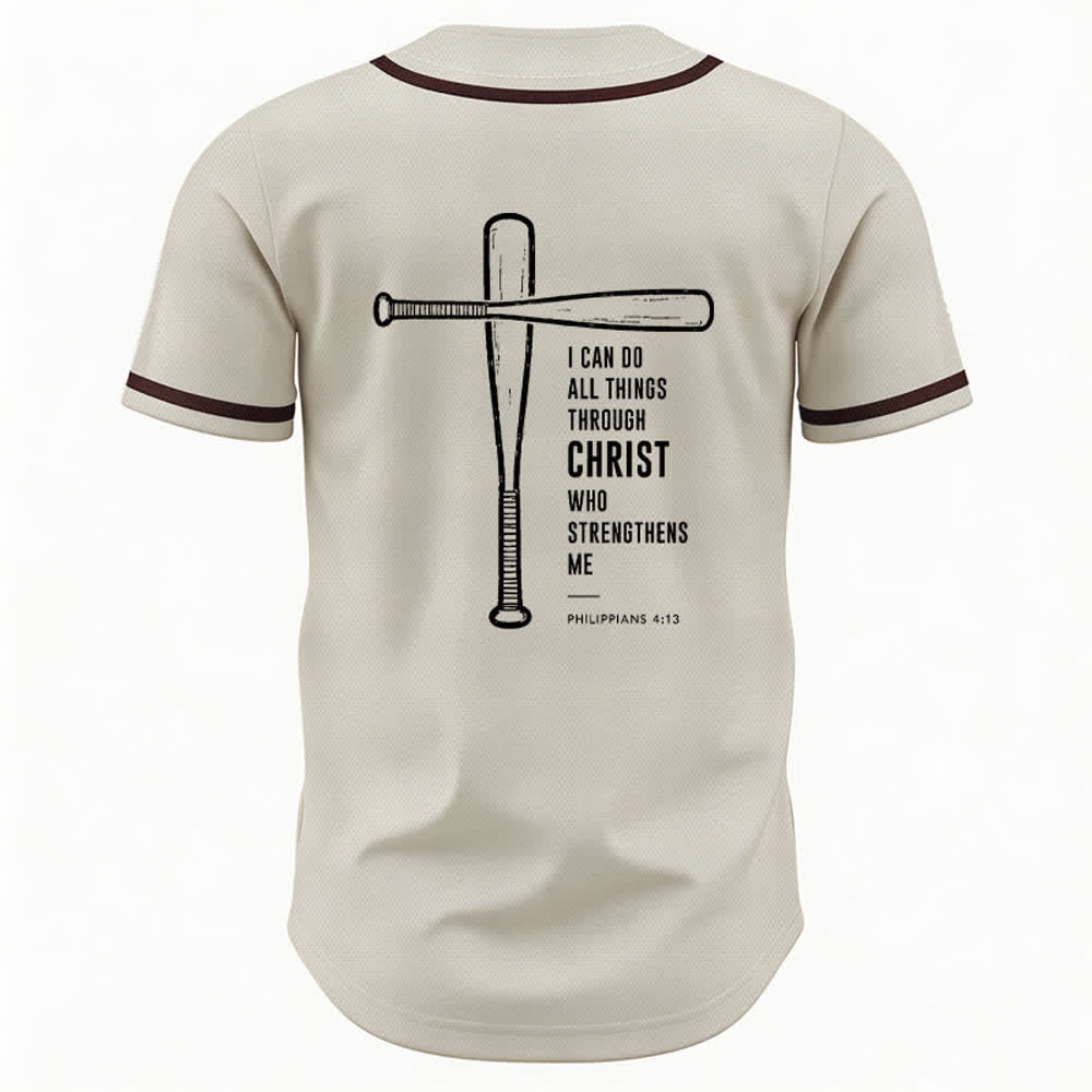 Christianartworkshop Black Mesh Verse Back Baseball Jersey - image 29