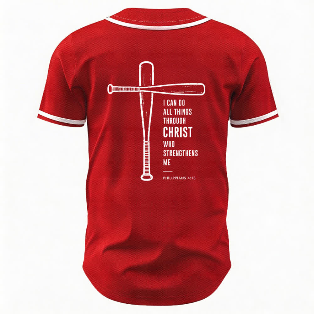 Christianartworkshop Black Mesh Verse Back Baseball Jersey - image 43
