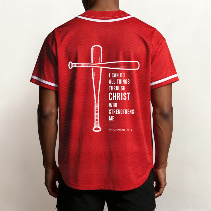 Christianartworkshop Black Mesh Verse Back Baseball Jersey - image 47
