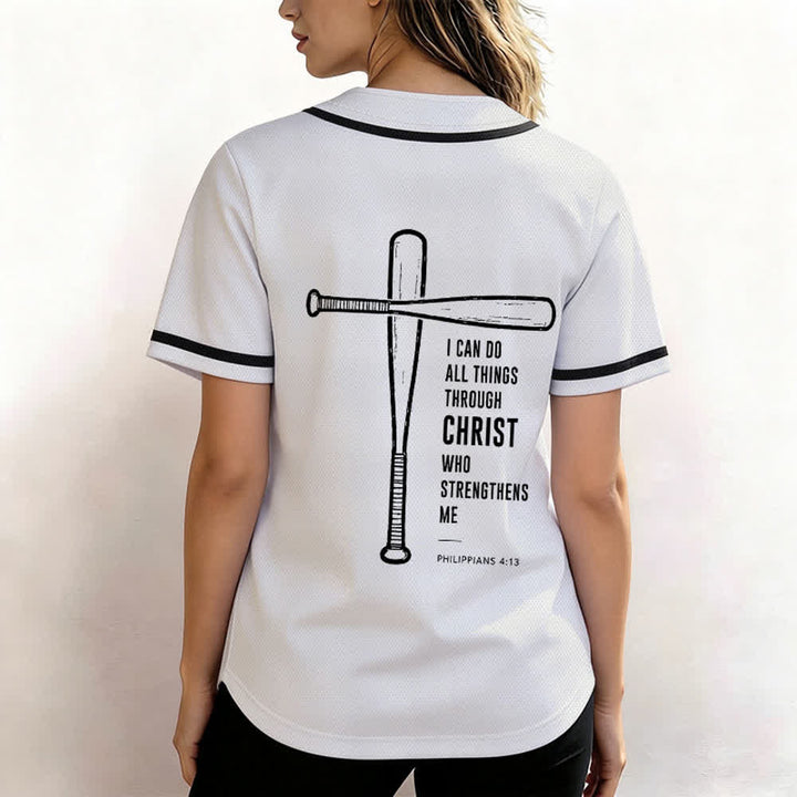 Christianartworkshop Black Mesh Verse Back Baseball Jersey - image 10