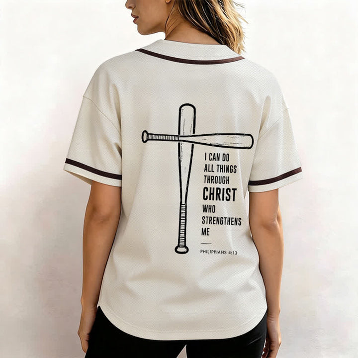 Christianartworkshop Black Mesh Verse Back Baseball Jersey - image 31