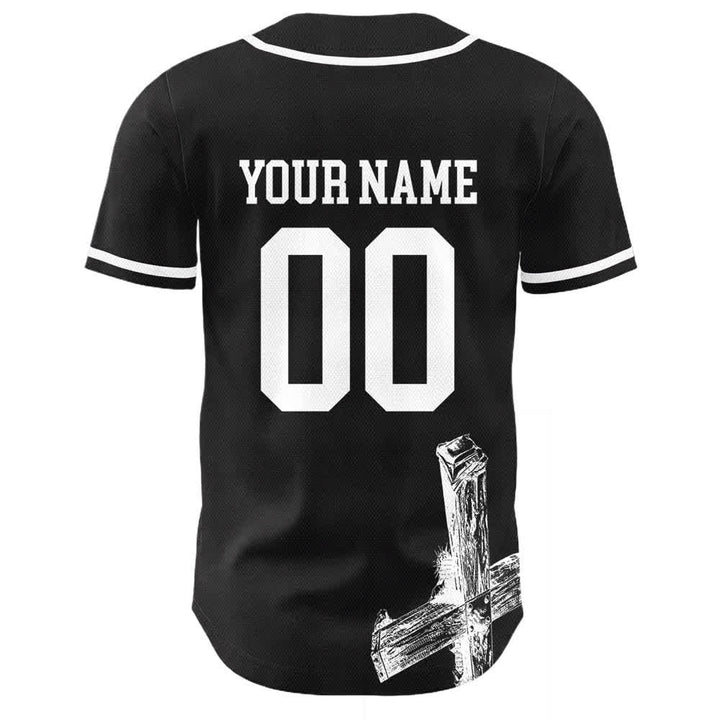 Christianartworkshop Jesus Saves Custom Name Baseball Jersey - image 13
